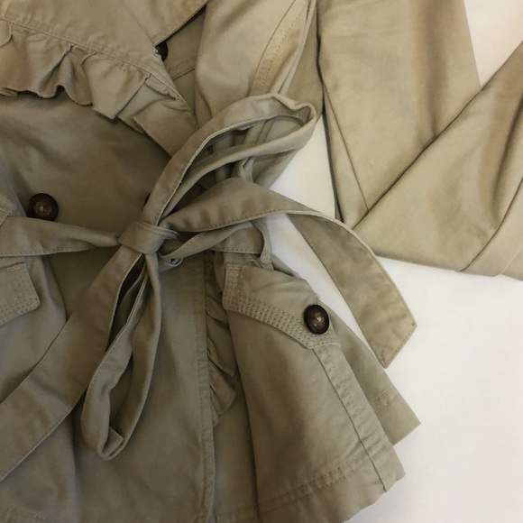 DKNY Belted Trench Peacoat Khaki Color Size M - Picture 5 of 11